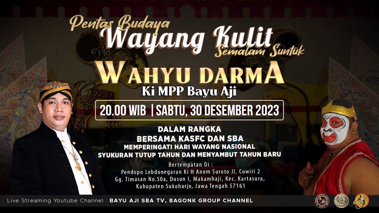 LIVE Wayang Kulit Ki Bayu Aji Bersama KASFC & SBA | 