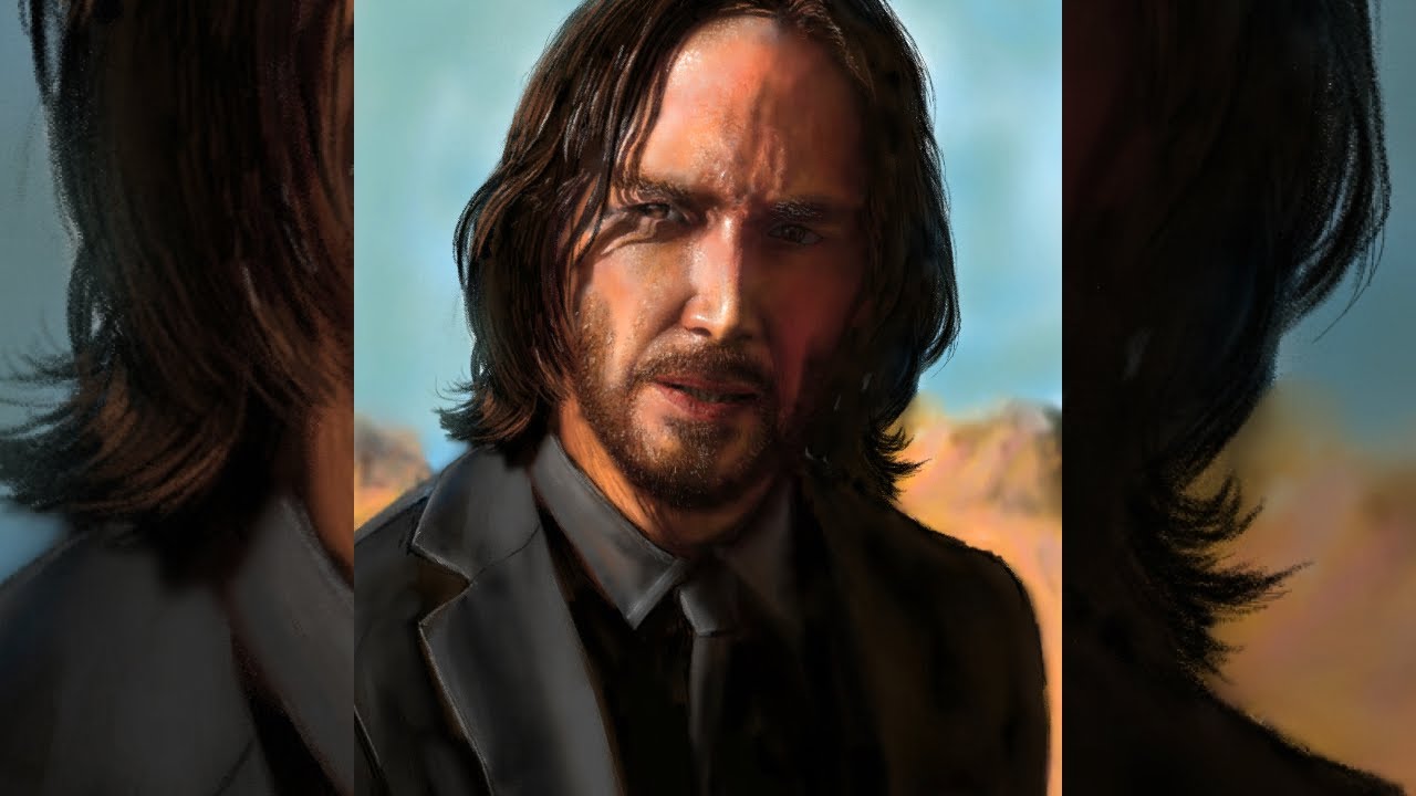 How to draw Keanu Reeves - YouTube