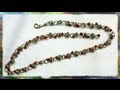 How to Make A Silver Wire Jewelry Necklace, Figure 8 Link Necklace with Red Beads