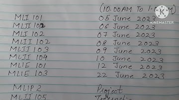 MLIS TENTATIVE DATESHEET JUNE 2023.|| IGNOU Mlis datesheet.|| june 2023||