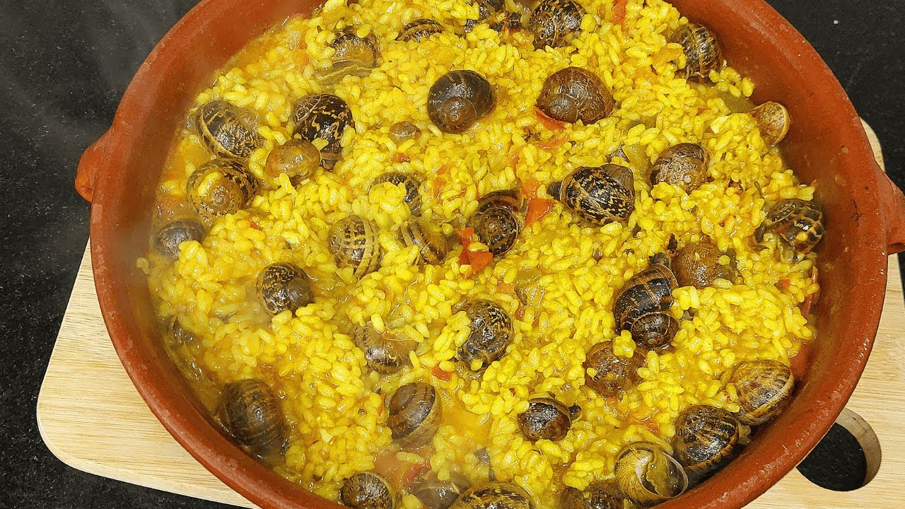 🥘 ARROZ CON CARACOLES 🐌 Muy fácil de hacer y riquísimo 😋