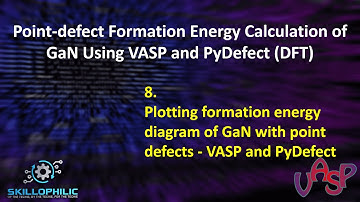 8. Plotting formation energy diagram of GaN with point defects - VASP and PyDefect