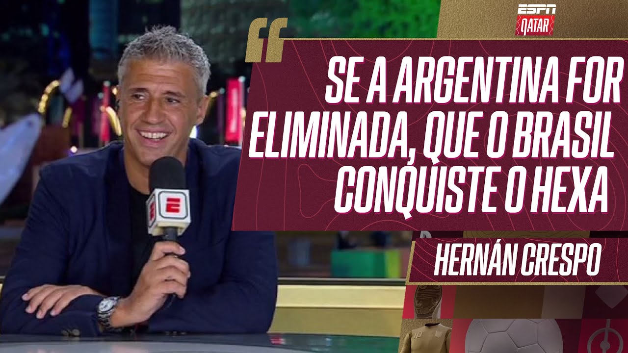 “SE A ARGENTINA FOR ELIMINADA DA COPA, QUE O BRASIL SEJA HEXA” | CRESPO AO VIVO NO SPORTSCENTER