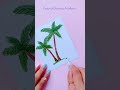 Easy drawing tricks  tree and flower painting with cotton buds creativeart satisfying