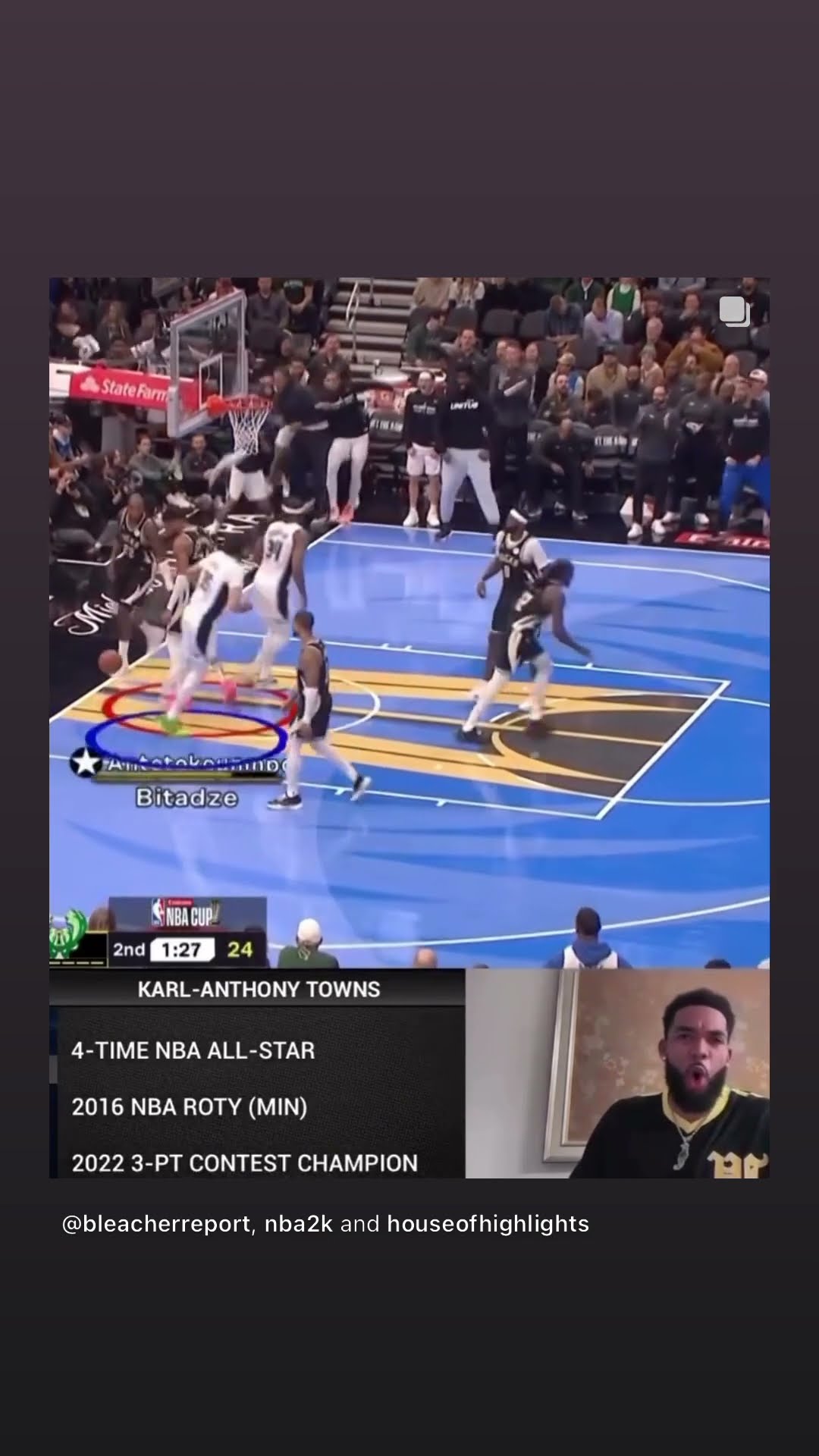 He put Giannis on a poster #hoodnews #GogaBitadze #orlandomagic #bucks #giannisantetokounmpo #dunk