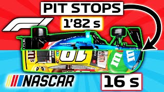 PIT STOP  ¿El MÁS RÁPIDO? FORMULA 1 vs NASCAR  vs INDYCAR vs FORMULA E vs WEC *Repostajes* | F1