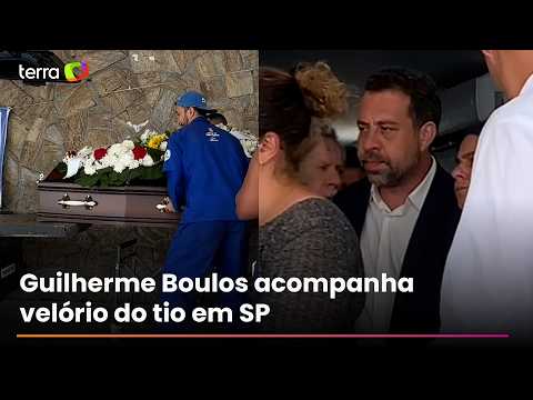Guilherme Boulos acompanha velório do tio em cemitério de São Paulo