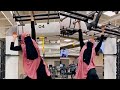 Niqabi makes insane monkey bar workout look easy