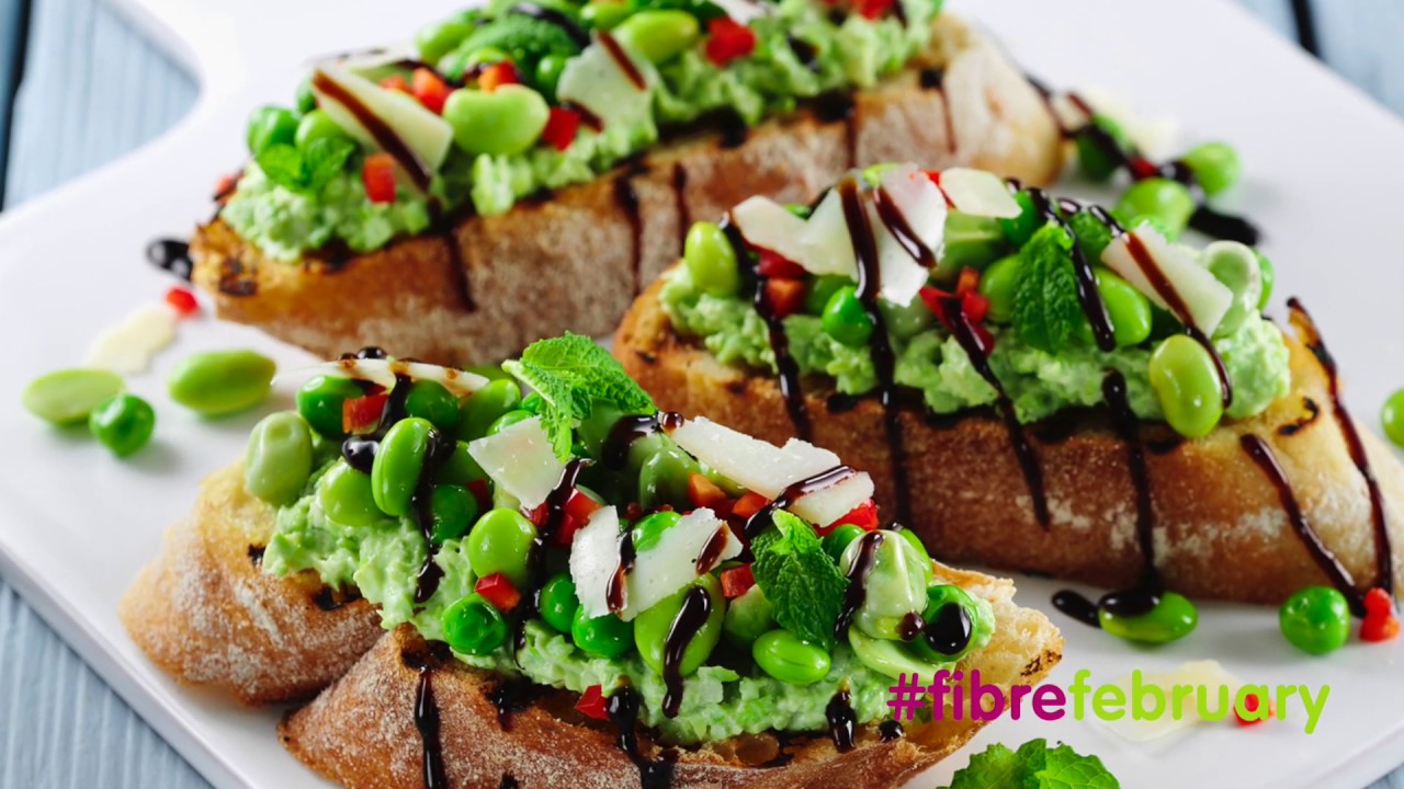 Two bean and pea bruschetta YouTube