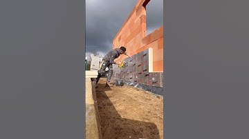 insulation of the facade of the house with polystyrene foam