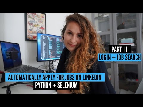 Automatically apply for jobs on LinkedIn (Python + Selenium): Login and Job Search