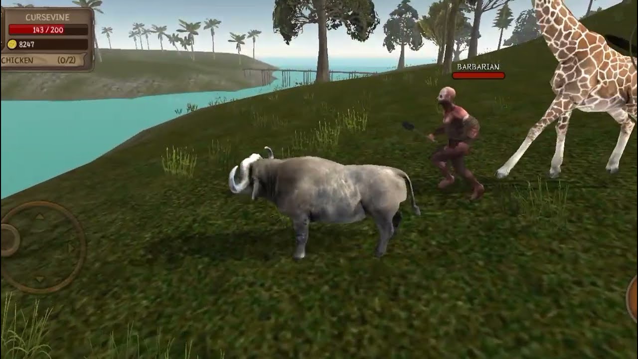 🦏 Rhino vs buffalo 🐃 3 ,, arwal gaming, 😂 funny