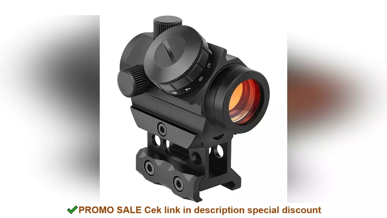 2MOA Red Dot Sight 1x25mm Reflex Sight Waterproof & Shockproof & Fog-Proof Red Dot Scope with 1 inch