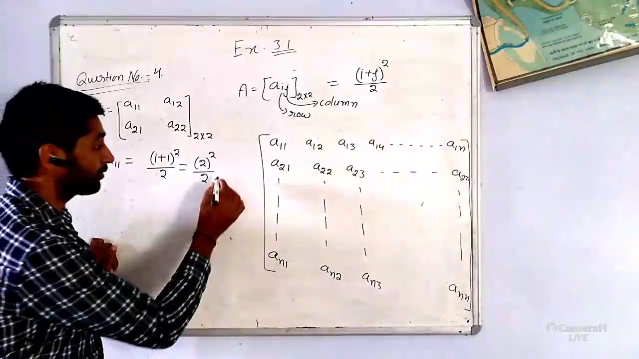 JS class 12th live classes maths matrices ex.3.1 - YouTube