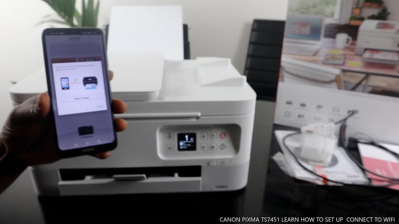 CANON PIXMA TS7451 LEARN HOW TO SET UP AND CONNECT TO WIFI - YouTube