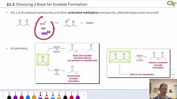 Generation and Reactions of Enolates