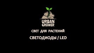 УРБАН ГРОВЕР УРОК 12 - СВЕТ ДЛЯ РАСТЕНИЙ - СВЕТОДИОДЫ | LED