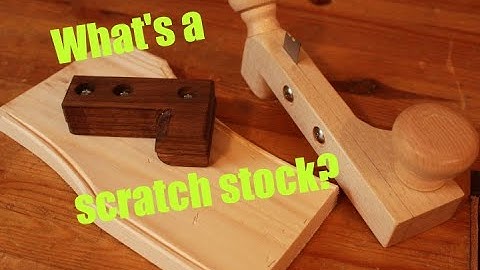 How to make and use a scratch stock for curves