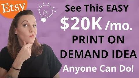 A GENIUS  $175k+ Etsy Store Print On Demand Idea For Passive Income 😜 Easy Etsy Shop For Beginners