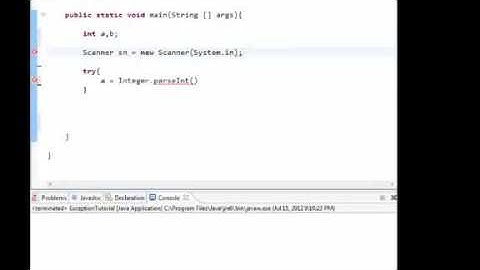 JAVA Programming Tutorial NumberFormatException Tutorial 3