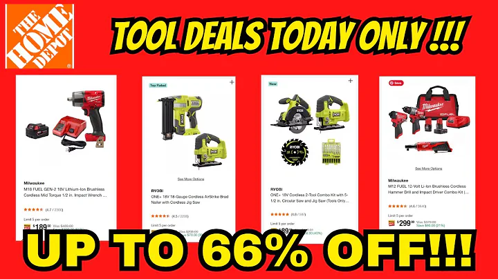 Home Depot Tool Deals You Must See! Today Only Dec. 15th