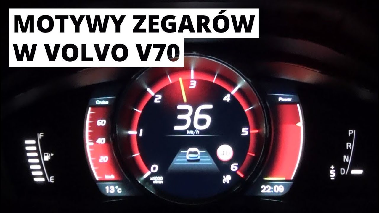 Volvo V70 - Zmienne Motywy Zegarów - Youtube