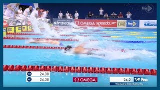 SARAH SJÖSTRÖM WINS 50M BUTTERFLY - Swimming World Cup 2017 (race video)