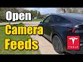 How to Open Live Camera Feed on Tesla for Backing, Sides & Front - Easy Tutorial