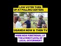 LOW VOTER TURN UP AT POLLING CENTERS