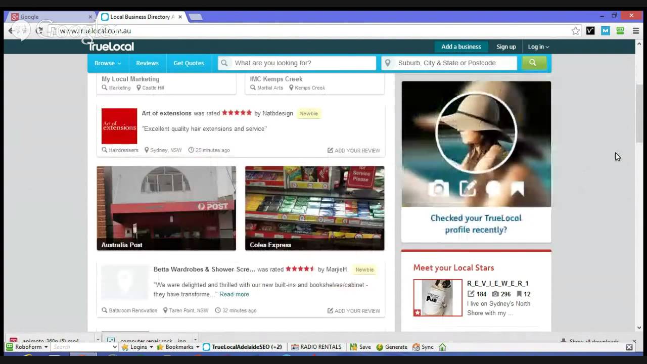 Listing on Truelocal.com.au, Yelp.com, and Yellowpages.com.au for Australian Businesses