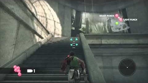 Bionic Commando throwing enemies