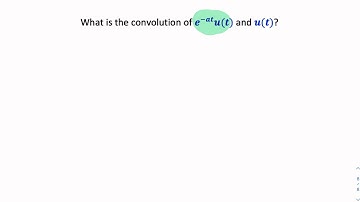 Convolution of a decaying impulse and a unit step