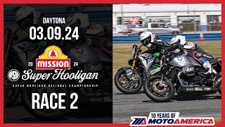 Mission Super Hooligan Race 2 at Daytona 2024  FULL RACE | MotoAmerica