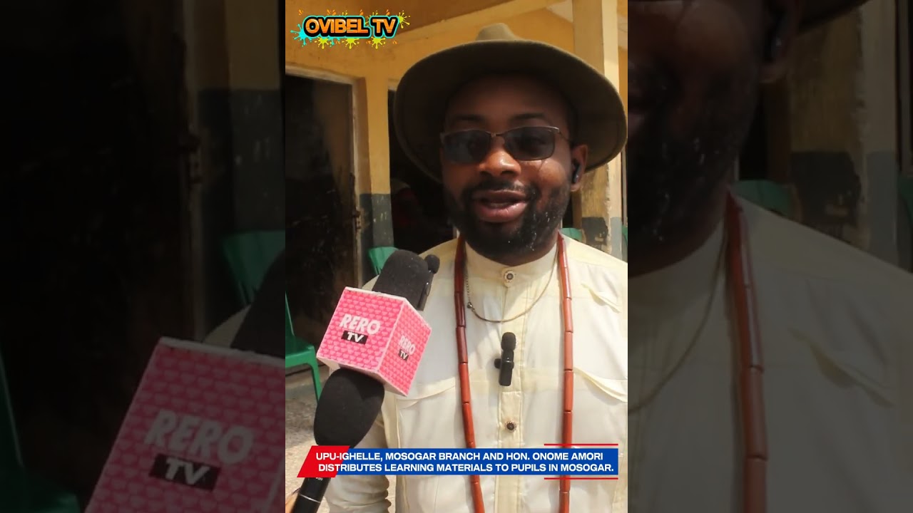 UPU-IGHELLE MOSOGAR BRANCH AND HON. ONOME AMORI DISTRIBUTES LEARNING MATERIALS TO PUPILS IN MOSOGAR.