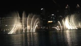 Dubai burj khalifa fountain show