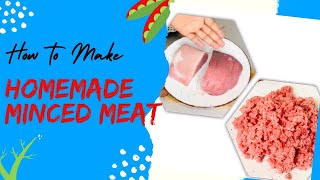 How To Make Ground Meat With A Blender || Minced Meat || Homemade Burger Meat || Homemade Keema