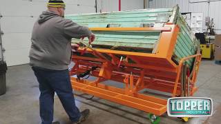 Industrial Cart Manufacturer, Side Tilt Cart by Topper Industrial