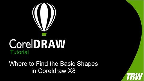 Where to Find the Basic Shapes in CorelDraw X8