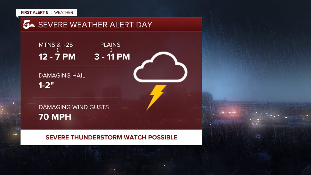 Strong thunderstorms expected Saturday in southern Colorado - YouTube