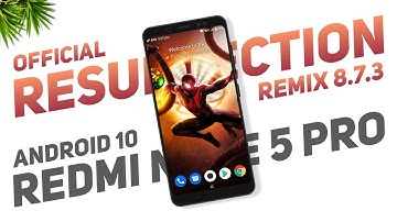 Resurrection Remix 8.7.3 Official For Redmi Note 5 Pro | Android 10 | September Security Patch