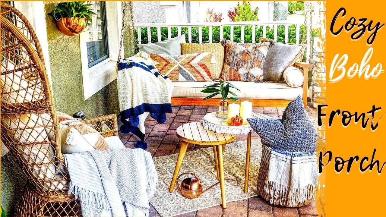 Cozy Front Porch | Fall Decorate With Me | Boho Front Porch Ideas