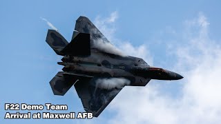 F22 Demo Team tearing up the Pattern over Maxwell AFB