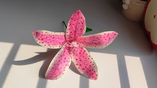 Paper Lily | Flower with paper | School project | DIY | Decor