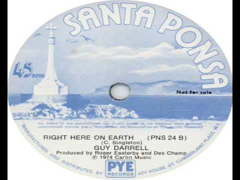 Guy Darrell   Right Here On Earth 1974 Snippet