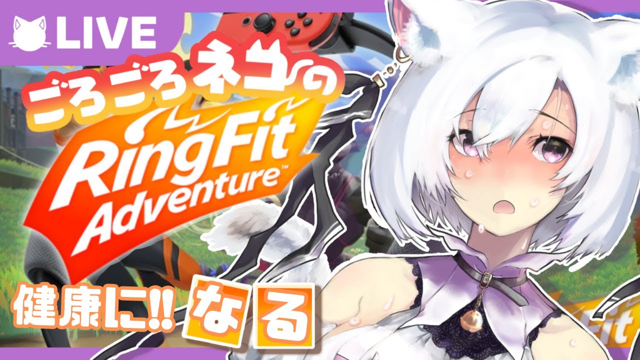 【リングフィットアドベンチャー/RingFitAdventure】健康になりたい猫は運動する【