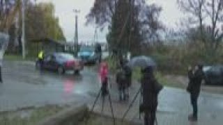Police, media remain at Poland missile blast site