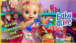 BABY ALIVE Buying every thing Danielle touches! Shopping challenge 🛒