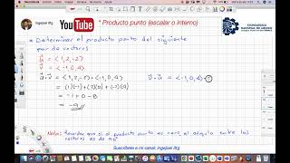 Producto Punto producto Escalar O Producto Interno