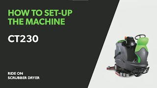 CT230R: how to set-up the machine