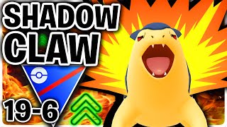 Is SHADOW CLAW better? 19-6 run with *NEW* THUNDER PUNCH TYPHLOSION in the Great League | GBL